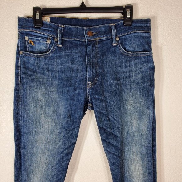 Polo Ralph Lauren Tompkins Skinny Fit Womens Size 30 Blue Denim Jeans 32x29 - Picture 13 of 14